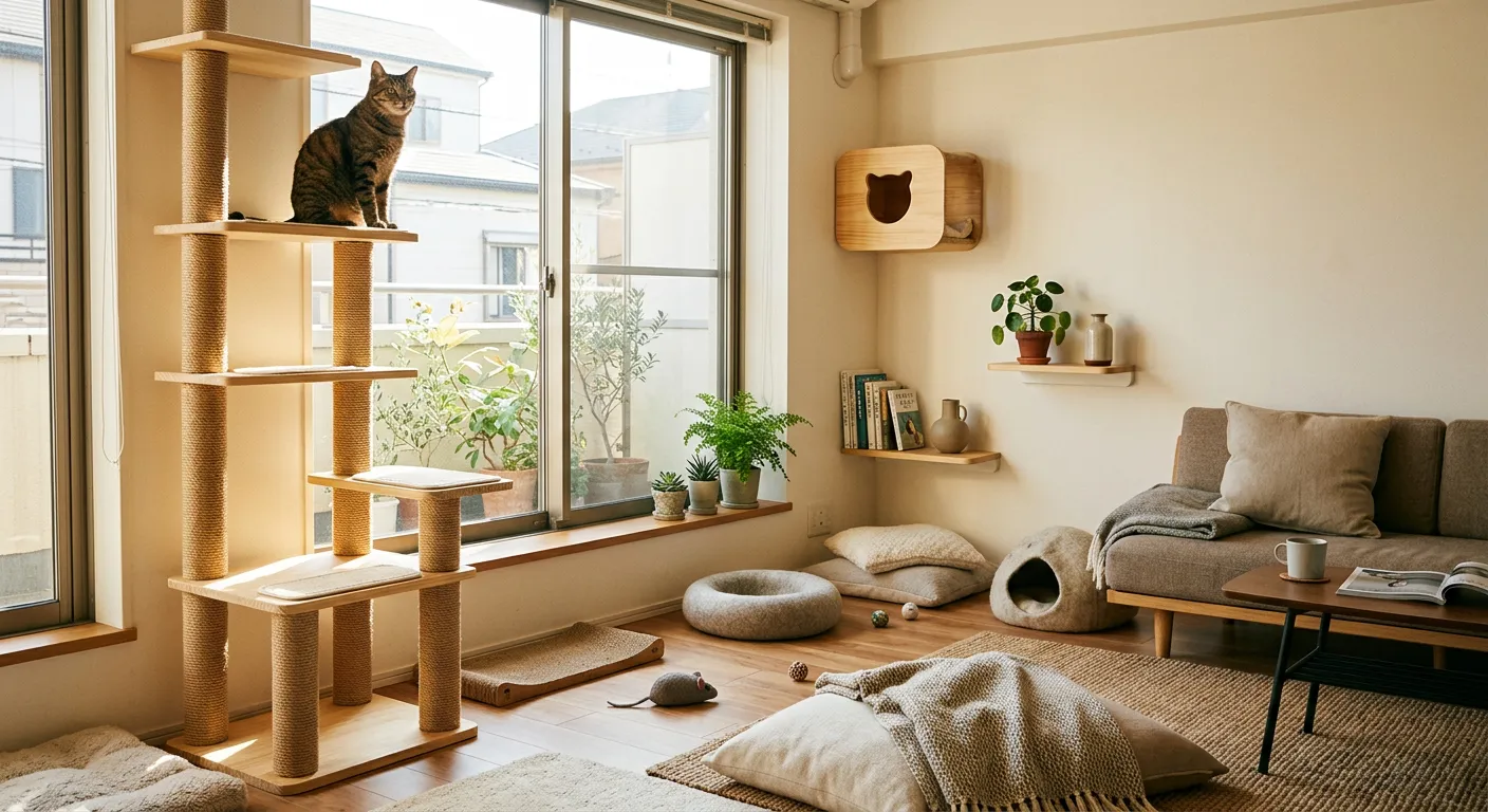 猫が喜ぶ部屋の作り方｜キャットタワー・レイアウトの基本を解説