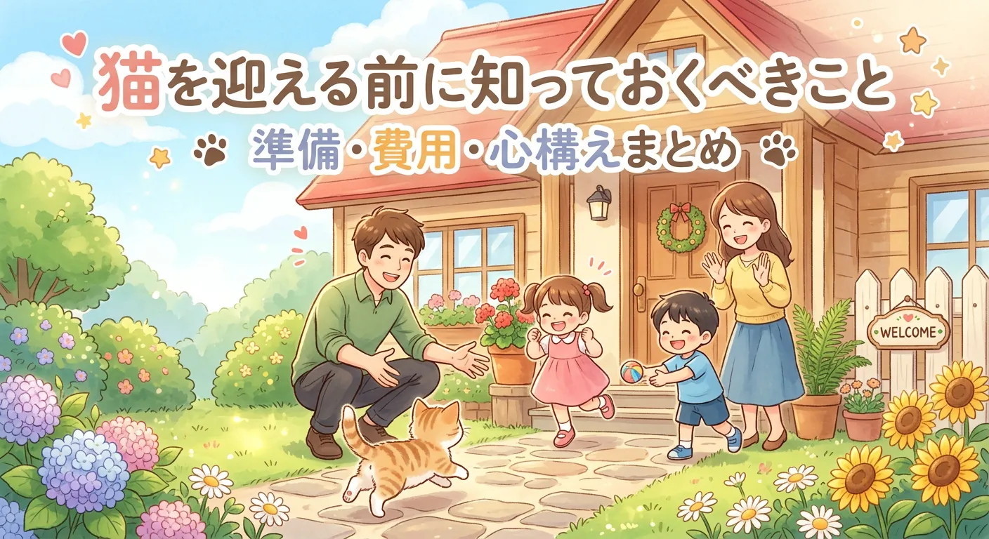 猫を迎える前に知っておきたい注意点｜準備と失敗しない飼い方