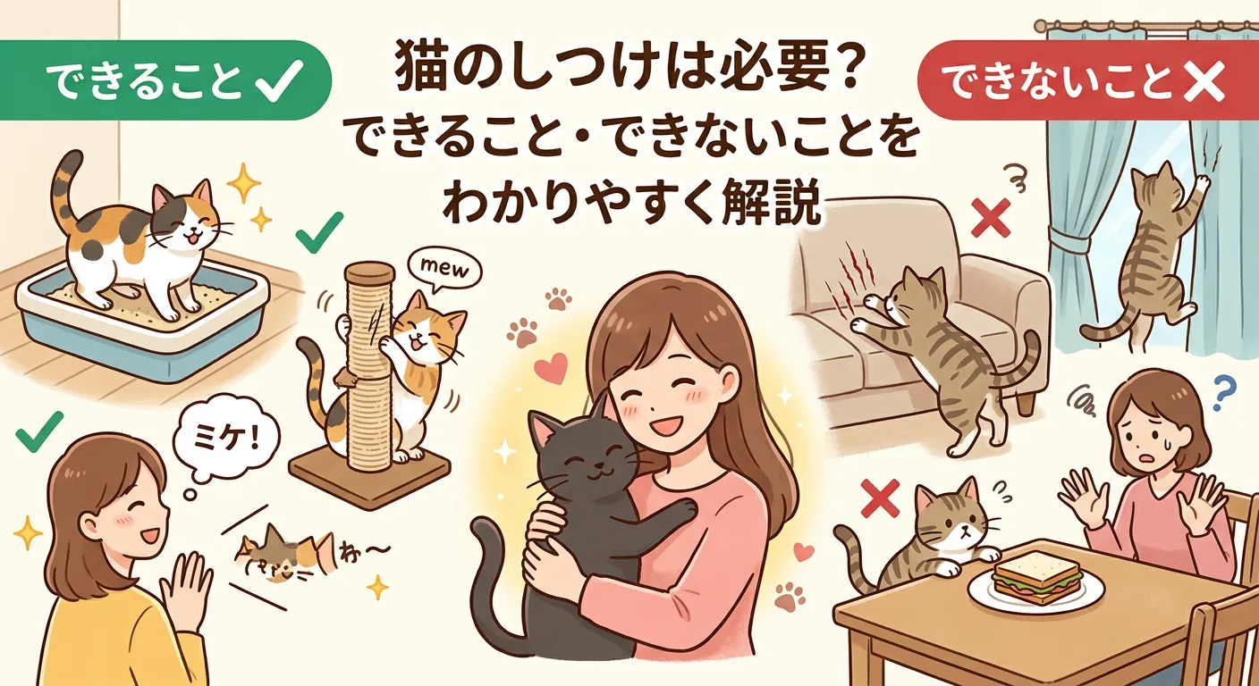 猫のしつけは必要？できること・できないことをわかりやすく解説