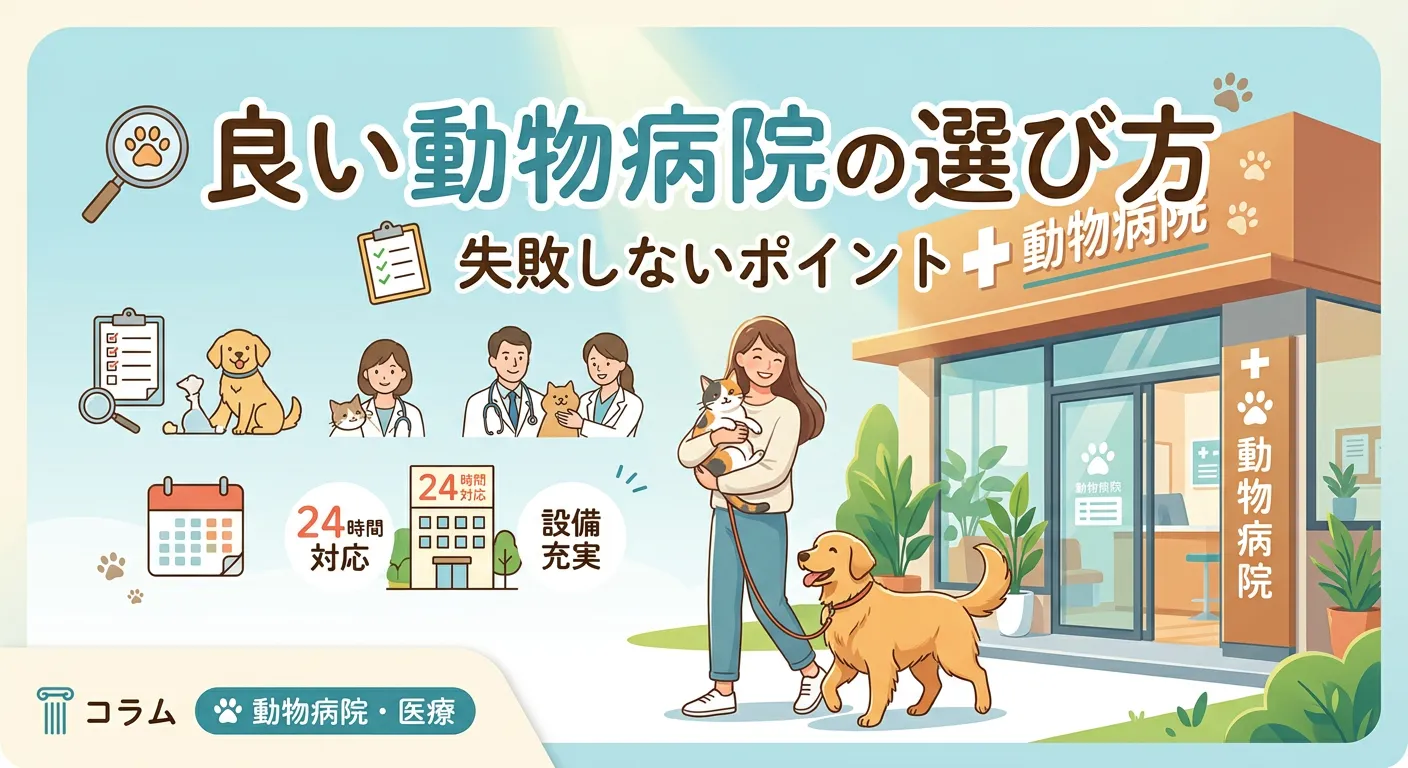 良い動物病院の選び方｜失敗しないポイント