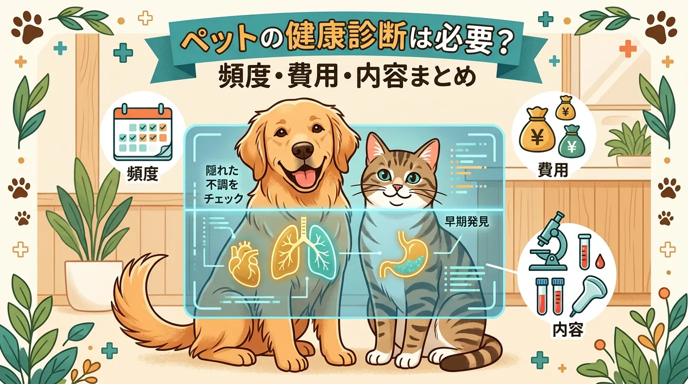 ペットの健康診断は必要？①頻度・費用・内容まとめ