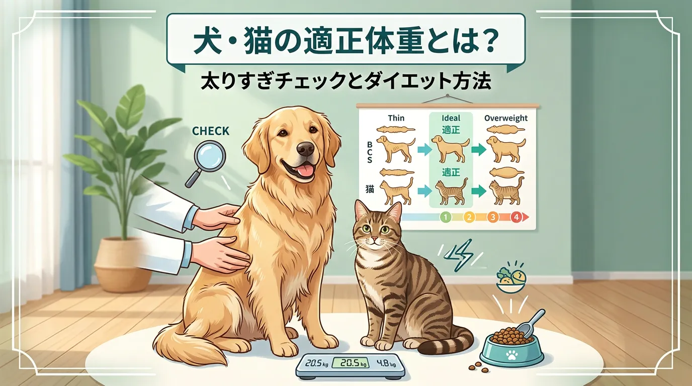 犬・猫の適正体重とは？太りすぎチェックとダイエット方法
