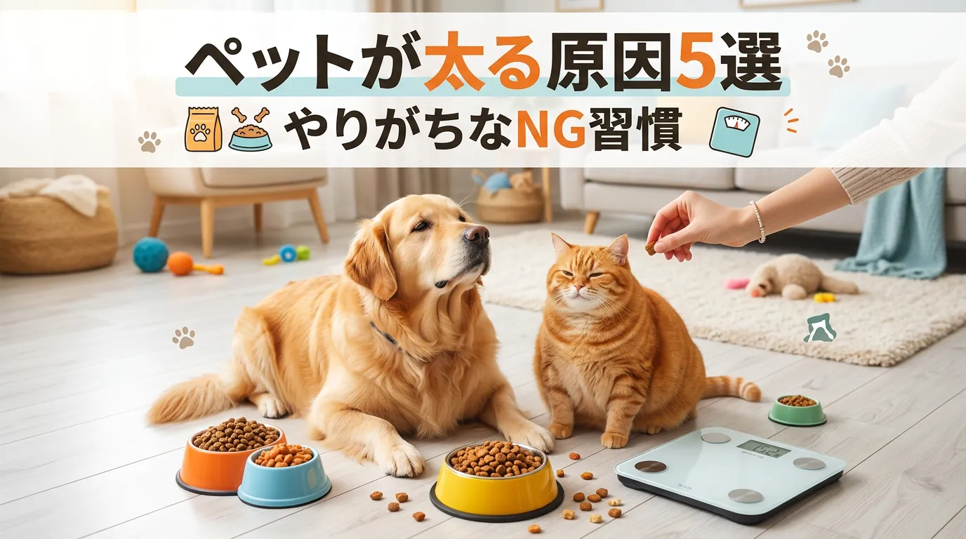 ペットが太る原因5選｜やりがちなNG習慣