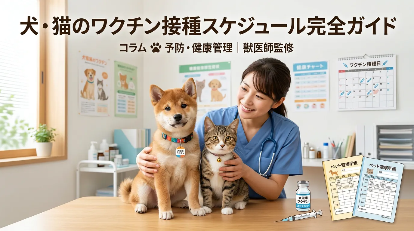 犬・猫のワクチン接種スケジュール完全ガイド